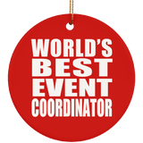 World's Best Event Coordinator - Circle Ornament