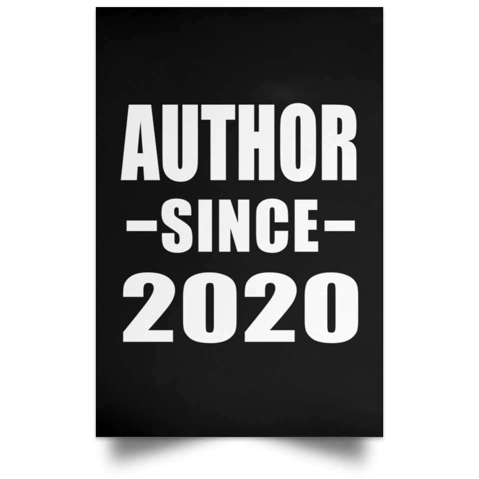Author Since 2020 - Poster Portrait