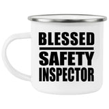 Blessed Safety Inspector - 12oz Camping Mug