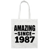 37th Birthday Amazing Since 1987 - Tote Bag White