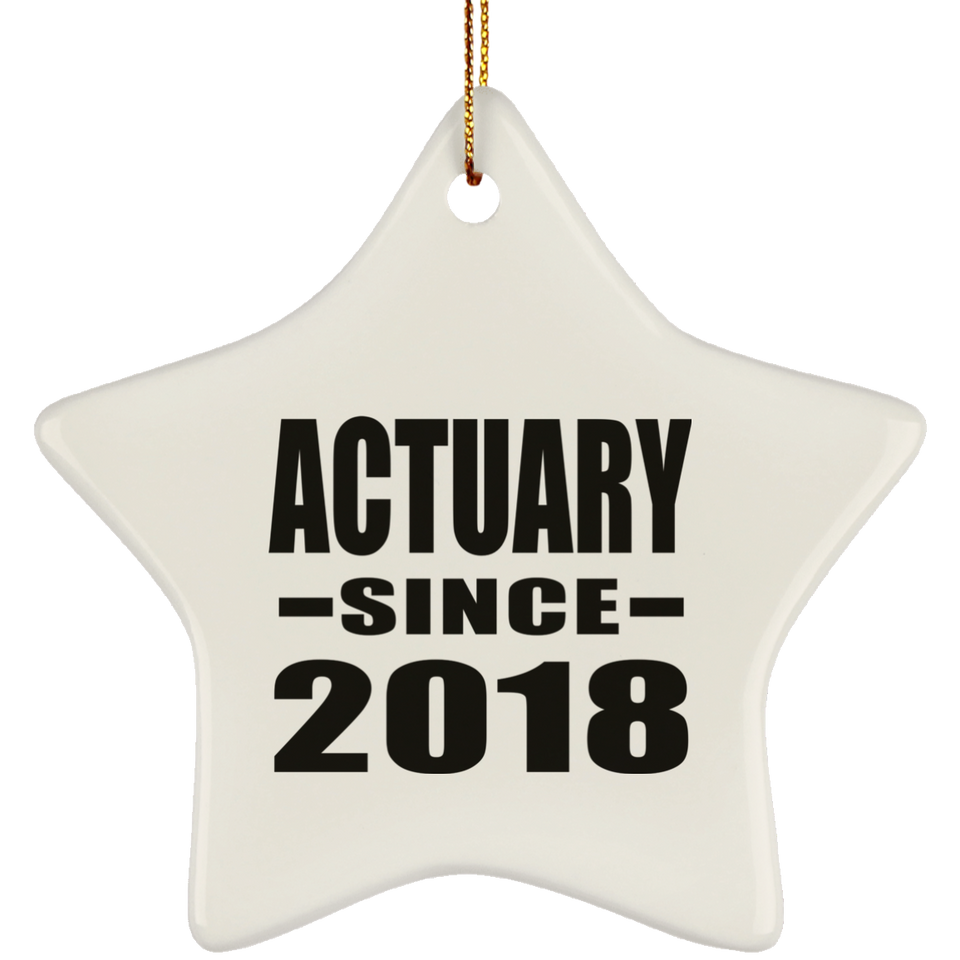 Actuary Since 2018 - Star Ornament