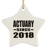 Actuary Since 2018 - Star Ornament