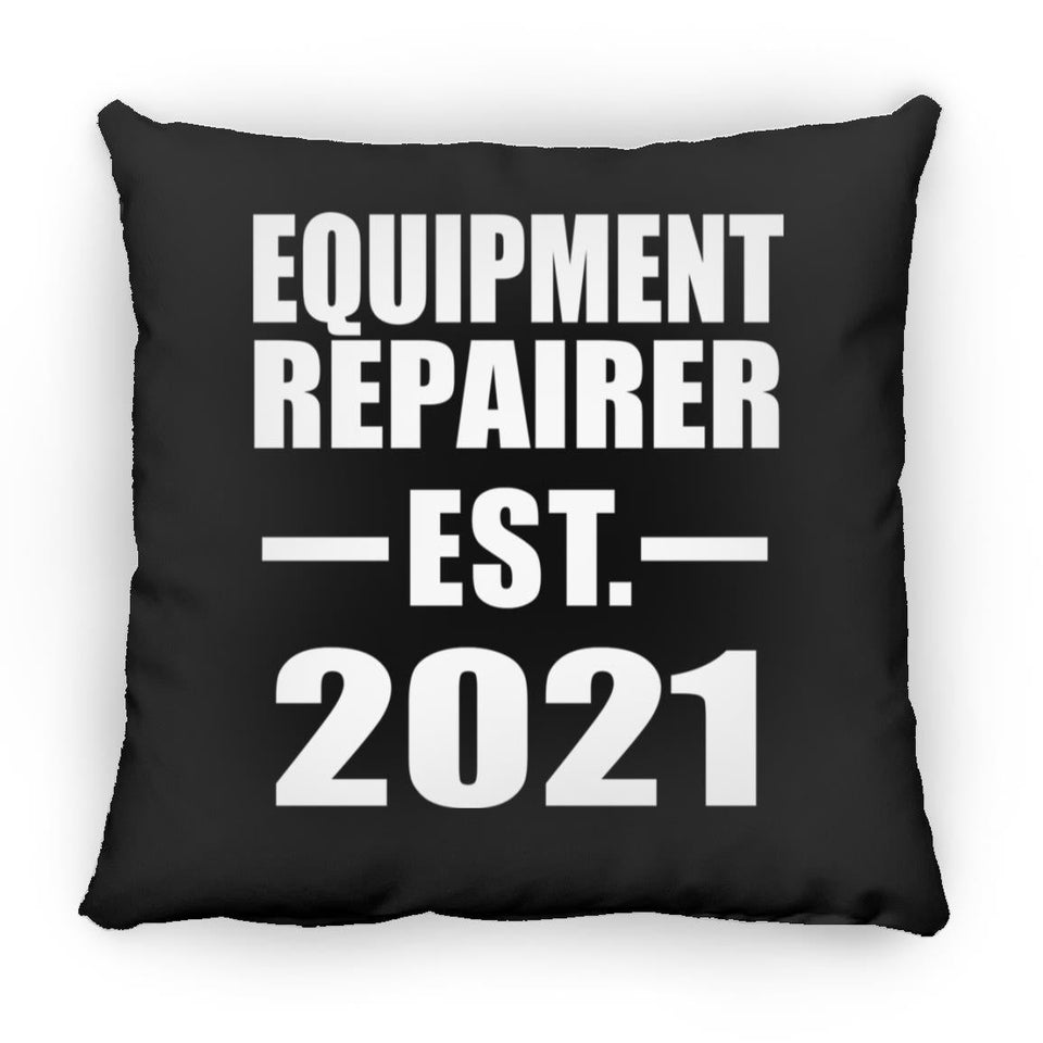 Equipment Repairer Established EST. 2021 - Throw Pillow Black