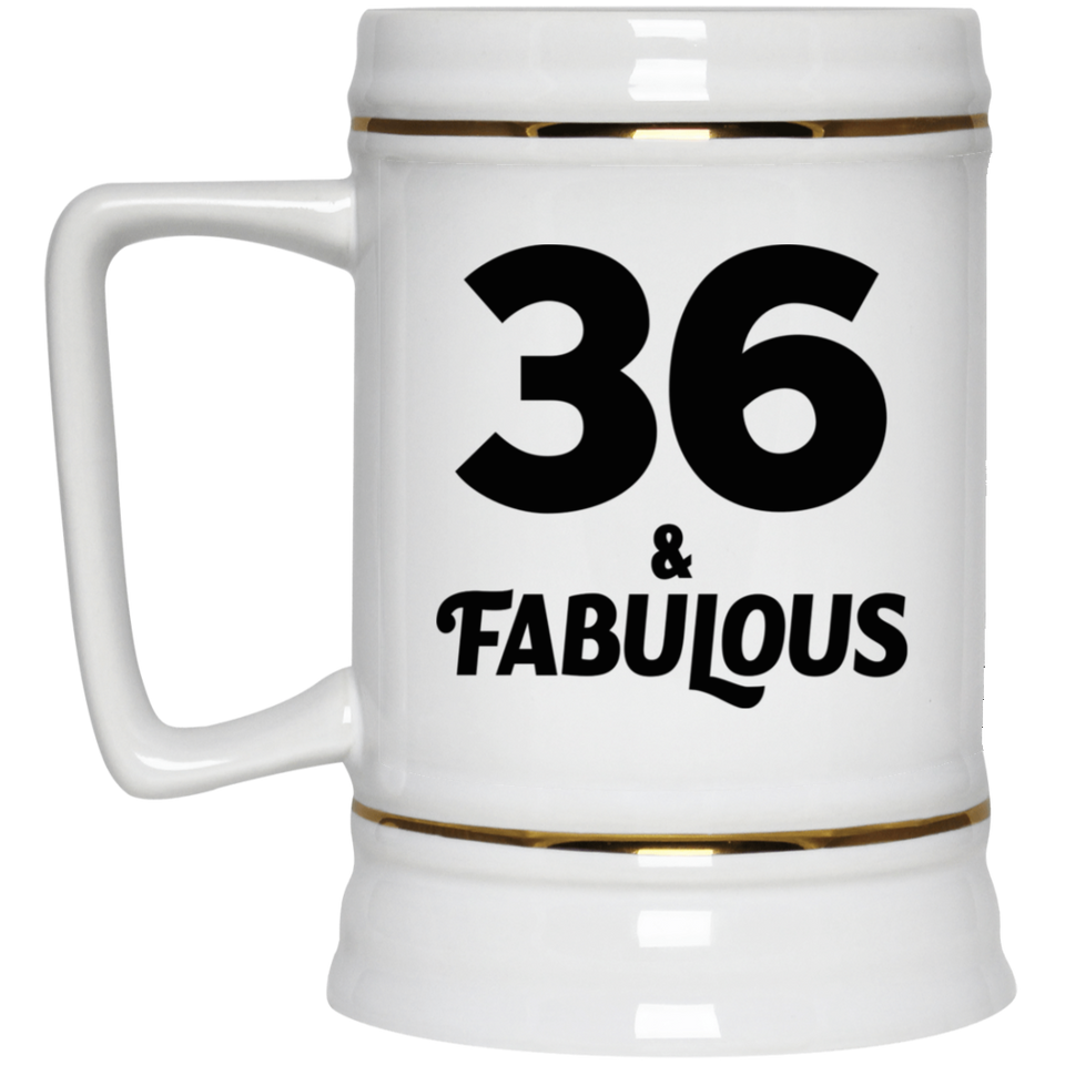 36th Birthday 36 & Fabulous - Beer Stein