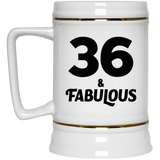 36th Birthday 36 & Fabulous - Beer Stein