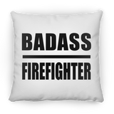 Badass Firefighter - Throw Pillow