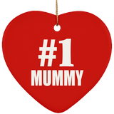 Number One #1 Mummy - Heart Ornament