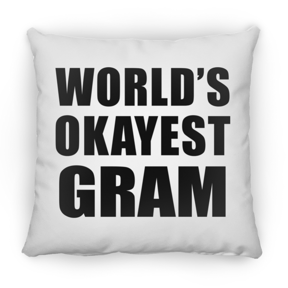 World's Okayest Gram - Throw Pillow