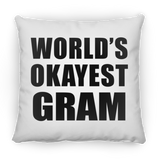 World's Okayest Gram - Throw Pillow