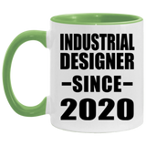 Industrial Designer Since 2020 - 11oz Accent Mug Green