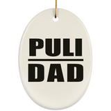 Puli Dad - Oval Ornament
