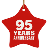 95th Anniversary 95 Years - Star Ornament