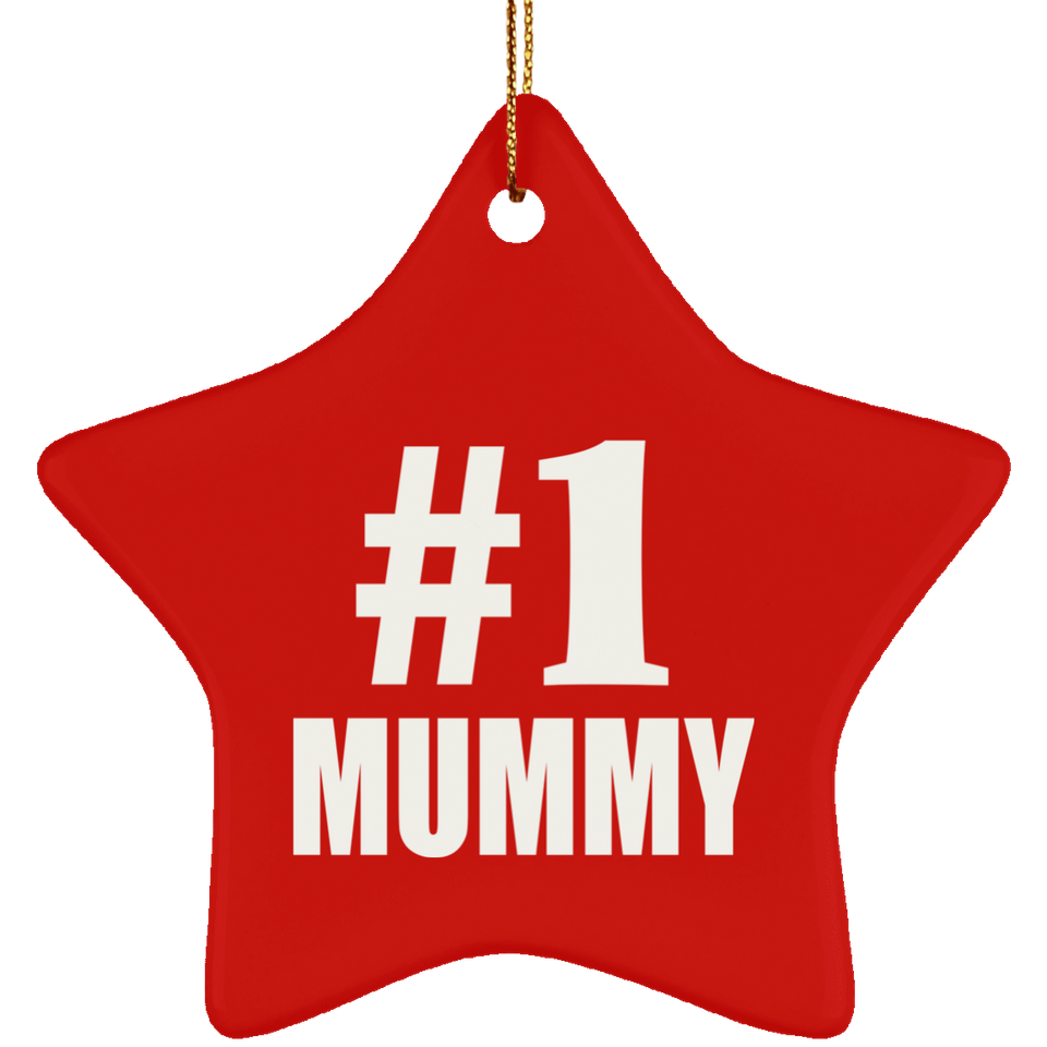 Number One #1 Mummy - Star Ornament