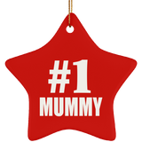 Number One #1 Mummy - Star Ornament