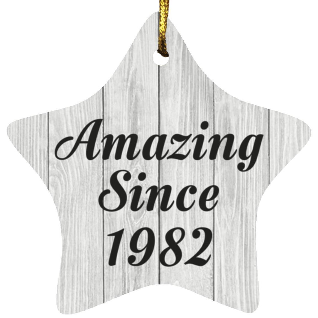 42nd Birthday Amazing Since 1982 - Star Ornament F