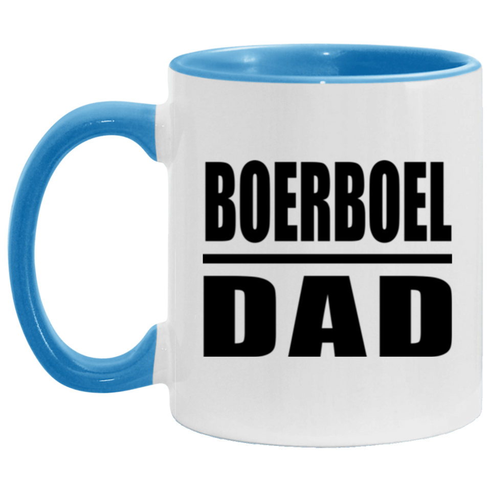 Boerboel Dad - 11oz Accent Mug Blue