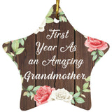First Year As An Amazing Grandmother - Star Ornament A