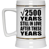 50th Anniversary Square Root of 2500 Years Still In Love - Beer Stein
