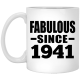 83rd Birthday Fabulous Since 1941 - 11 Oz Coffee Mug