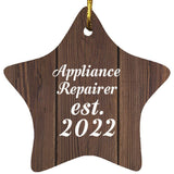 Appliance Repairer Established Est. 2022 - Star Ornament D