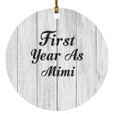 First Year As Mimi - Circle Ornament F