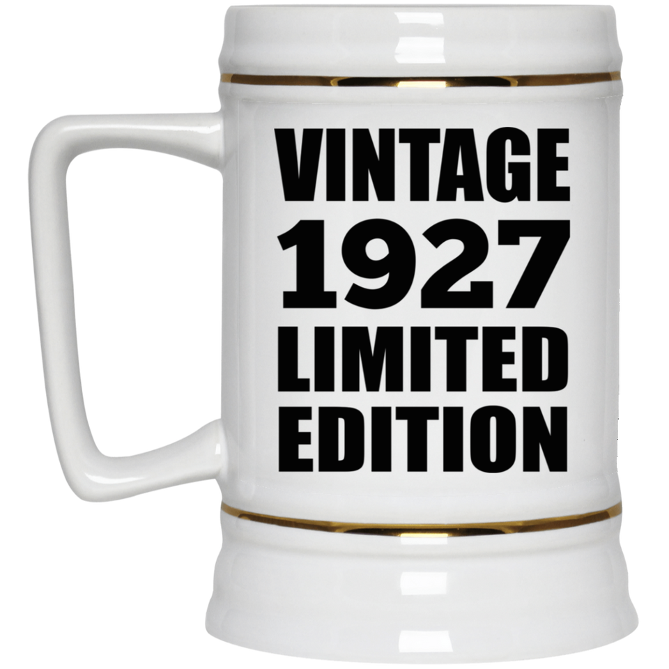 97th Birthday Vintage 1927 Limited Edition - Beer Stein