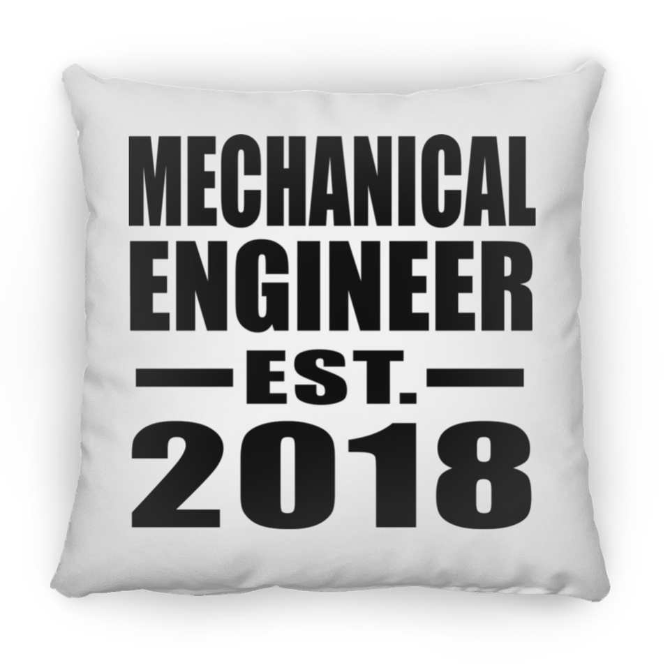 Mechanical Engineer Established EST. 2018 - Throw Pillow