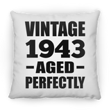 81st Birthday Vintage 1943 Aged Perfectly - Throw Pillow