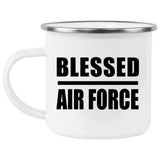 Blessed Air Force - 12oz Camping Mug