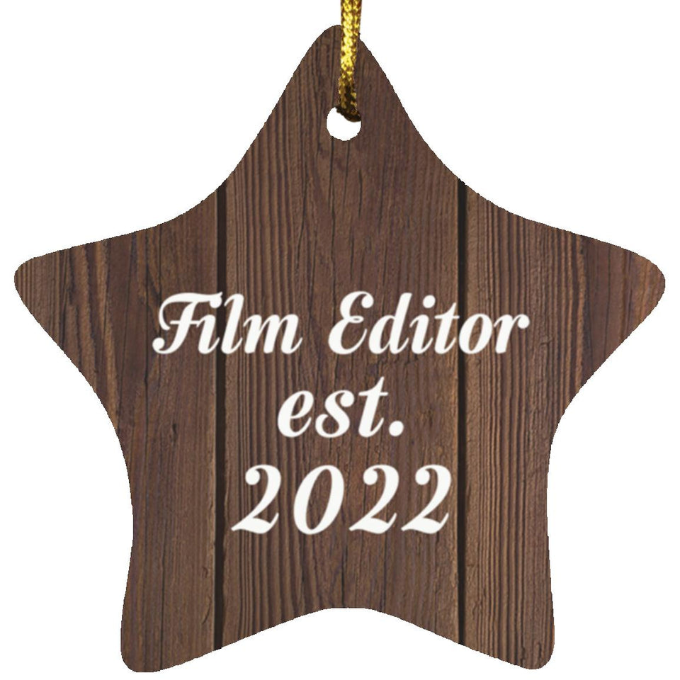 Film Editor Established Est. 2022 - Star Ornament D