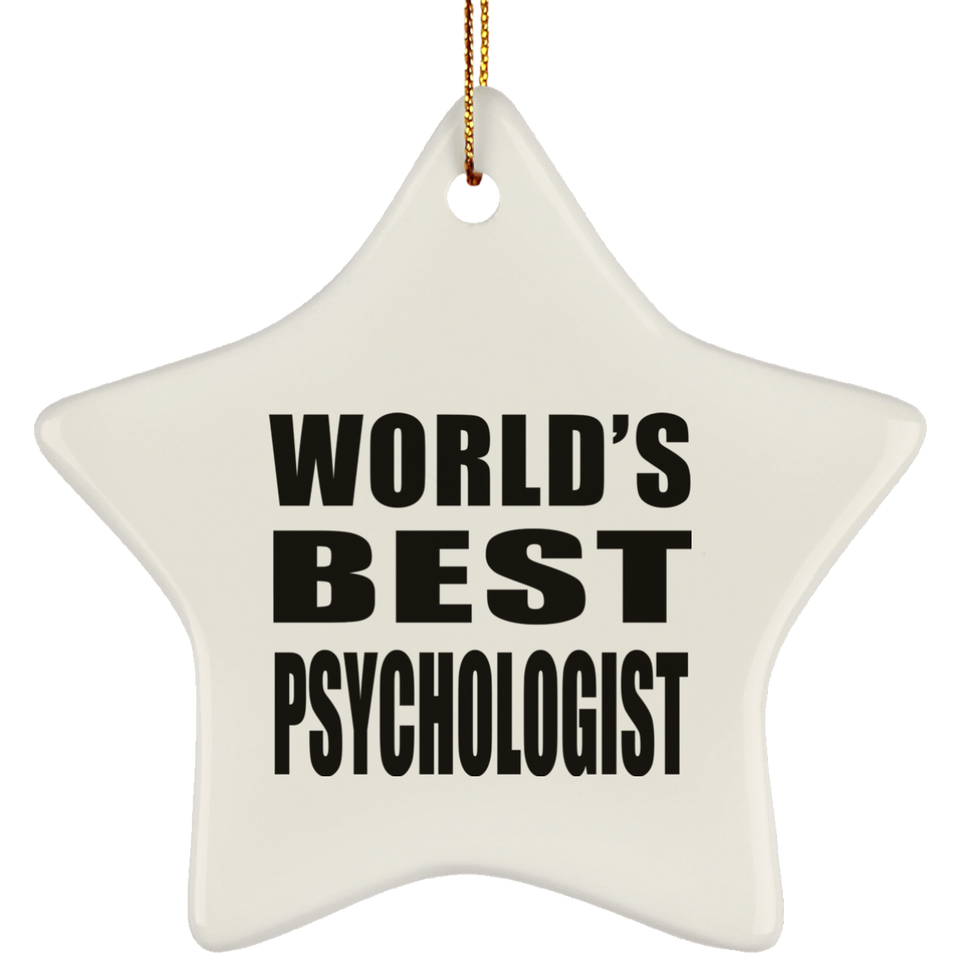 World's Best Psychologist - Star Ornament