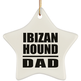 Ibizan Hound Dad - Star Ornament