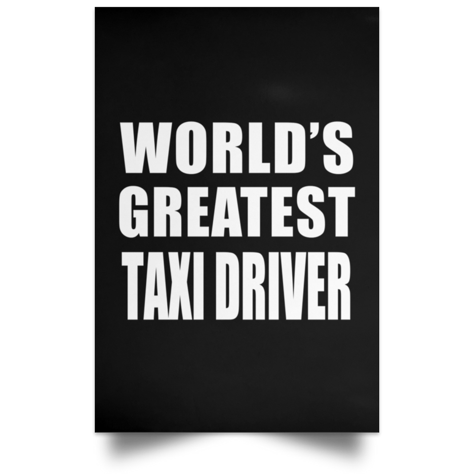 World's Greatest Taxi Driver - Poster Portrait