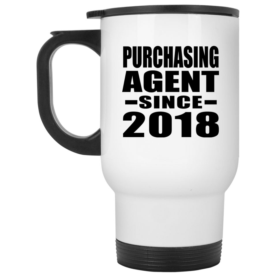 Purchasing Agent Since 2018 - White Travel Mug