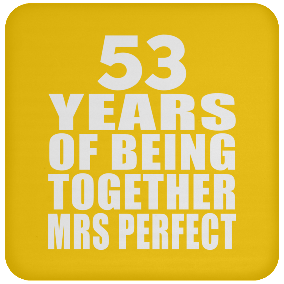 53rd Anniversary 53 Years Of Being Mrs Perfect - Drink Coaster