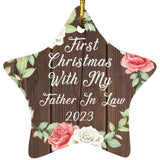 First Christmas With My Father In Law 2023 - Star Ornament A