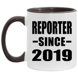 Reporter Since 2019 - 11oz Accent Mug Black
