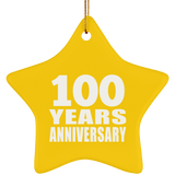 100th Anniversary 100 Years - Star Ornament