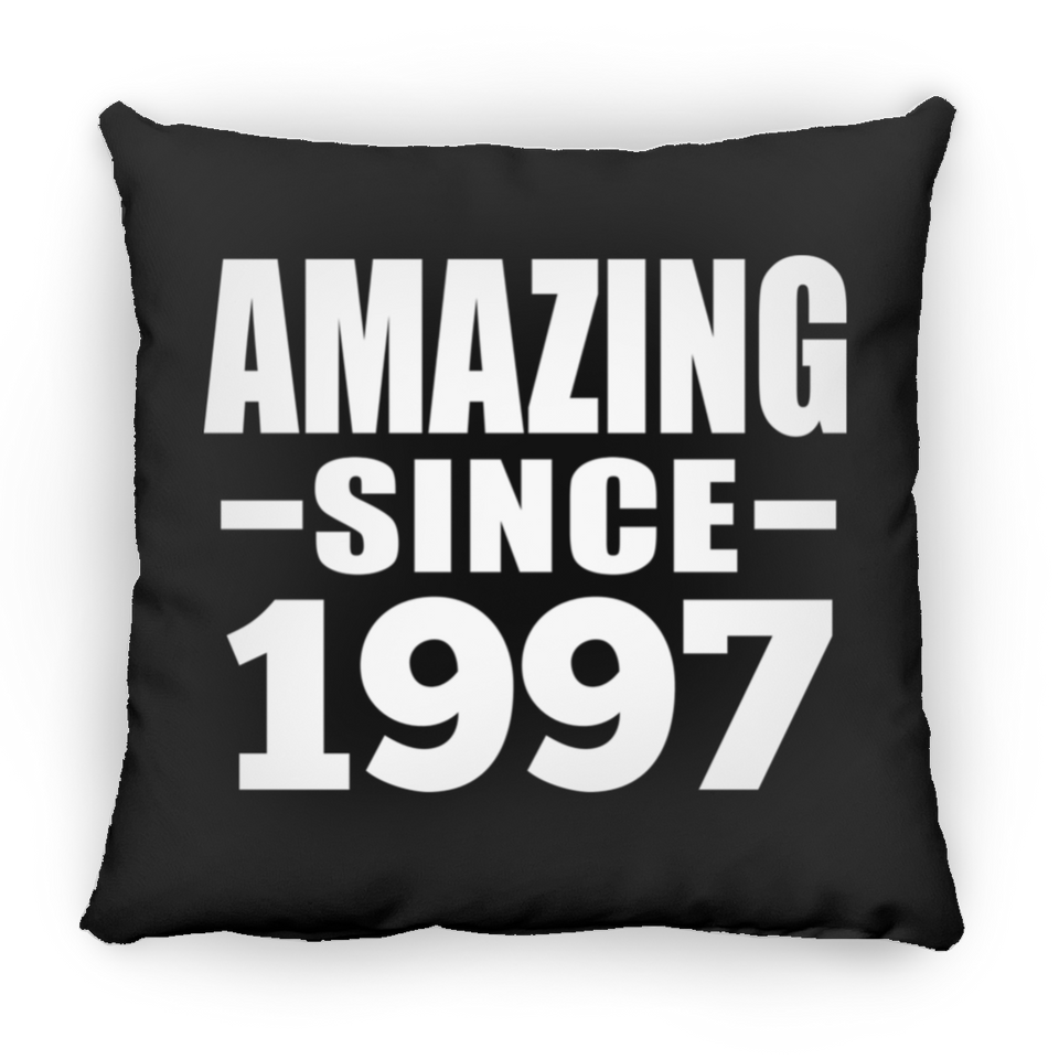 27th Birthday Amazing Since 1997 - Throw Pillow Black