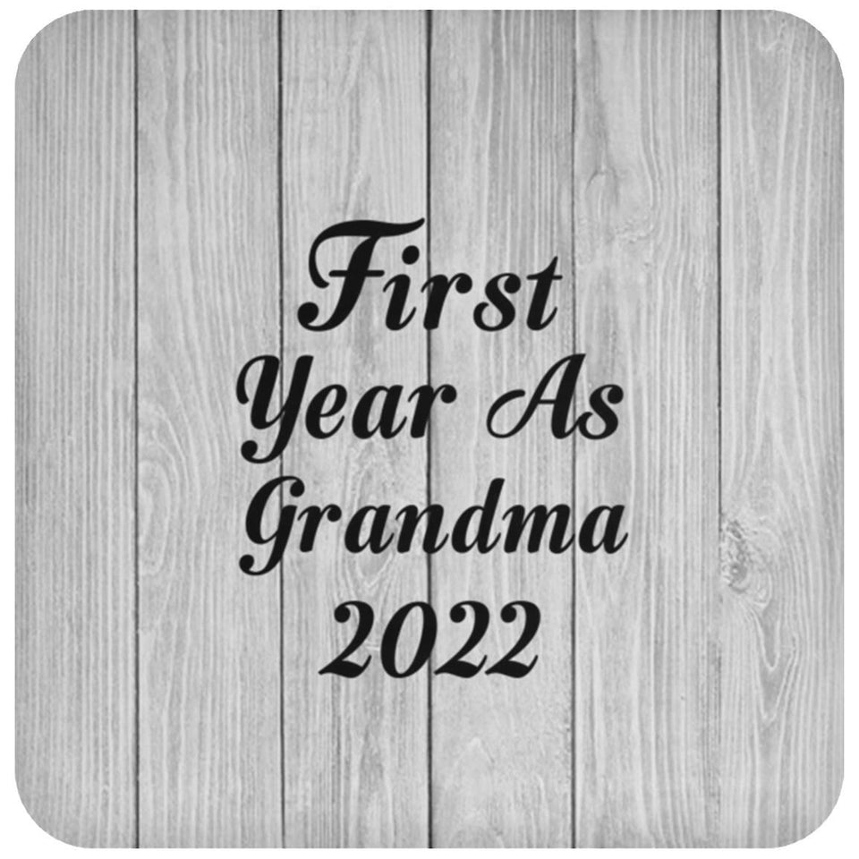 First Year As Grandma 2022 - Drink Coaster F