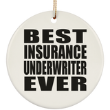 Best Insurance Underwriter Ever - Circle Ornament