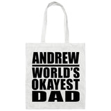 Andrew World's Okayest Dad - Tote Bag White