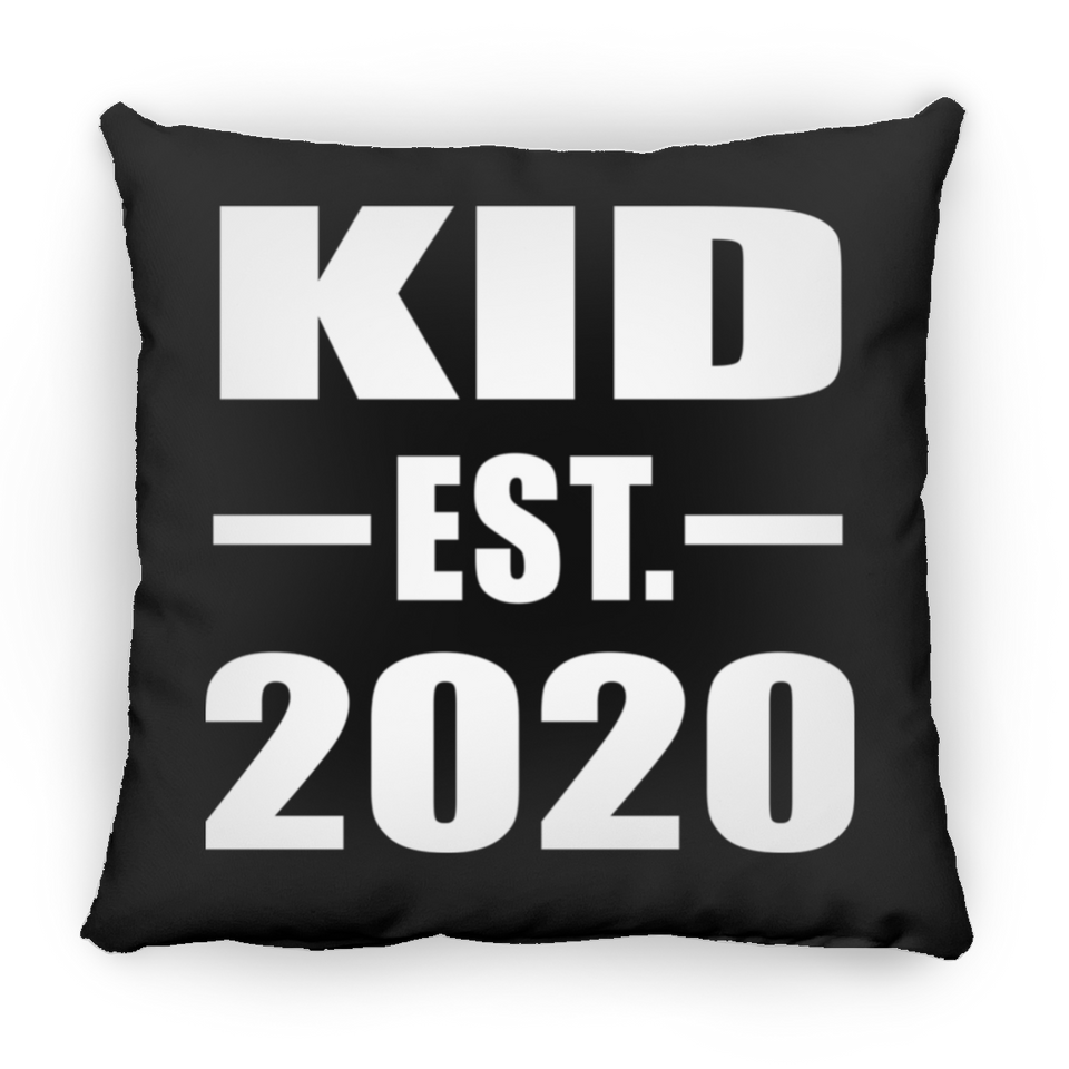Kid Established EST. 2020 - Throw Pillow Black