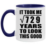 27th Birthday Took Square Root of 729 Years To Look Good - 11oz Accent Mug Purple