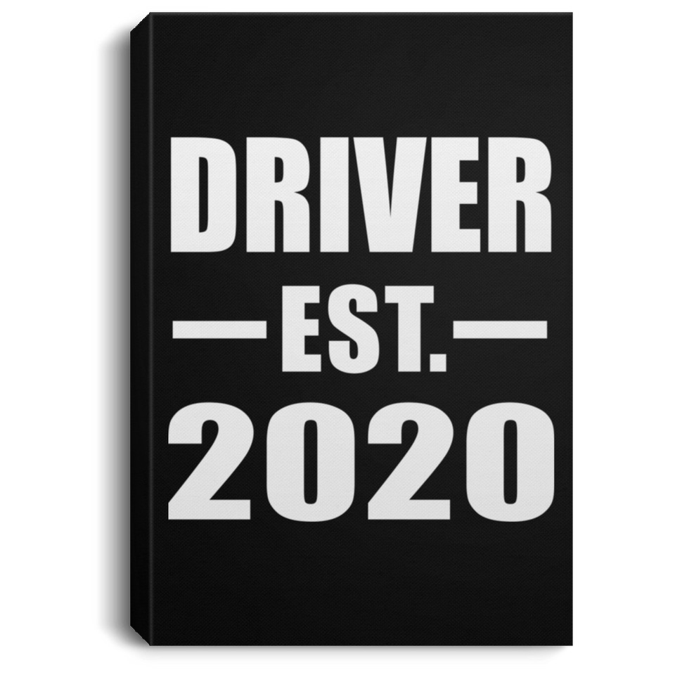 Driver Established EST. 2020 - Canvas Portrait