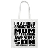 Proud Seamstress Mom Of Awesome Son - Tote Bag White