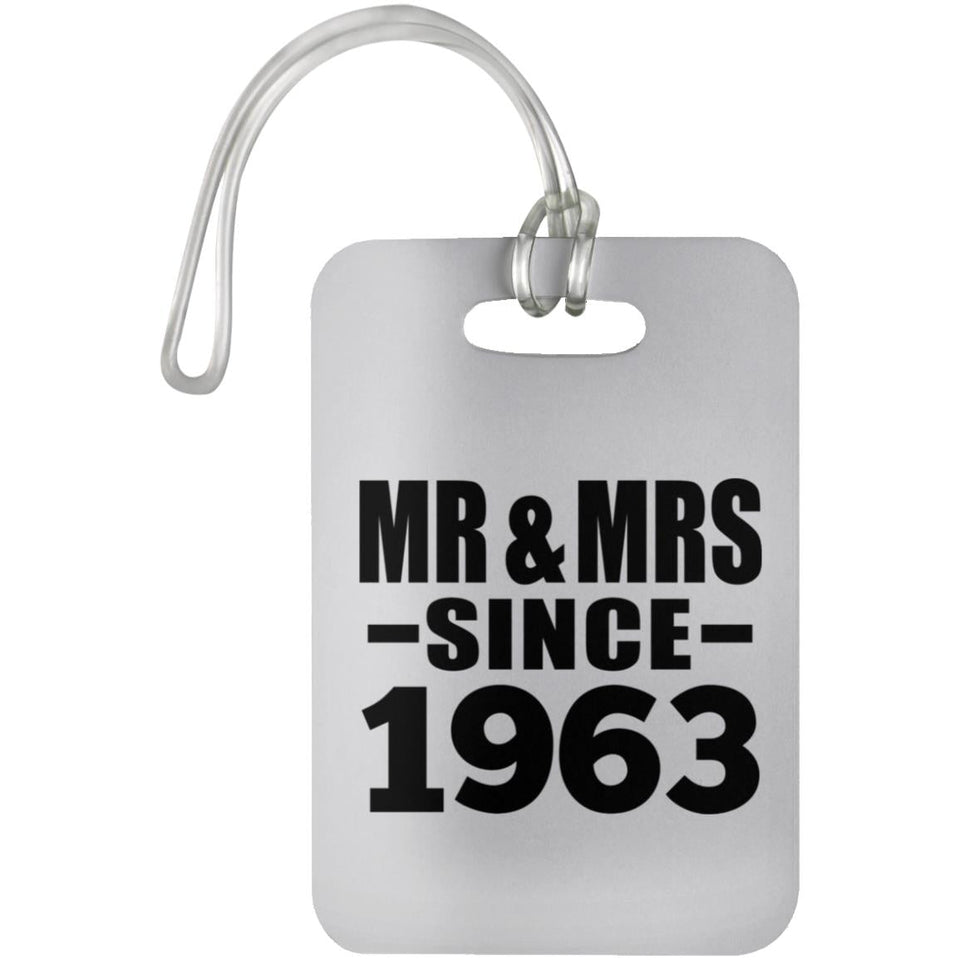 61st Anniversary Mr & Mrs Since 1963 - Luggage Bag Tag