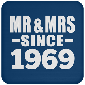 55th Anniversary Mr & Mrs Since 1969 - Drink Coaster