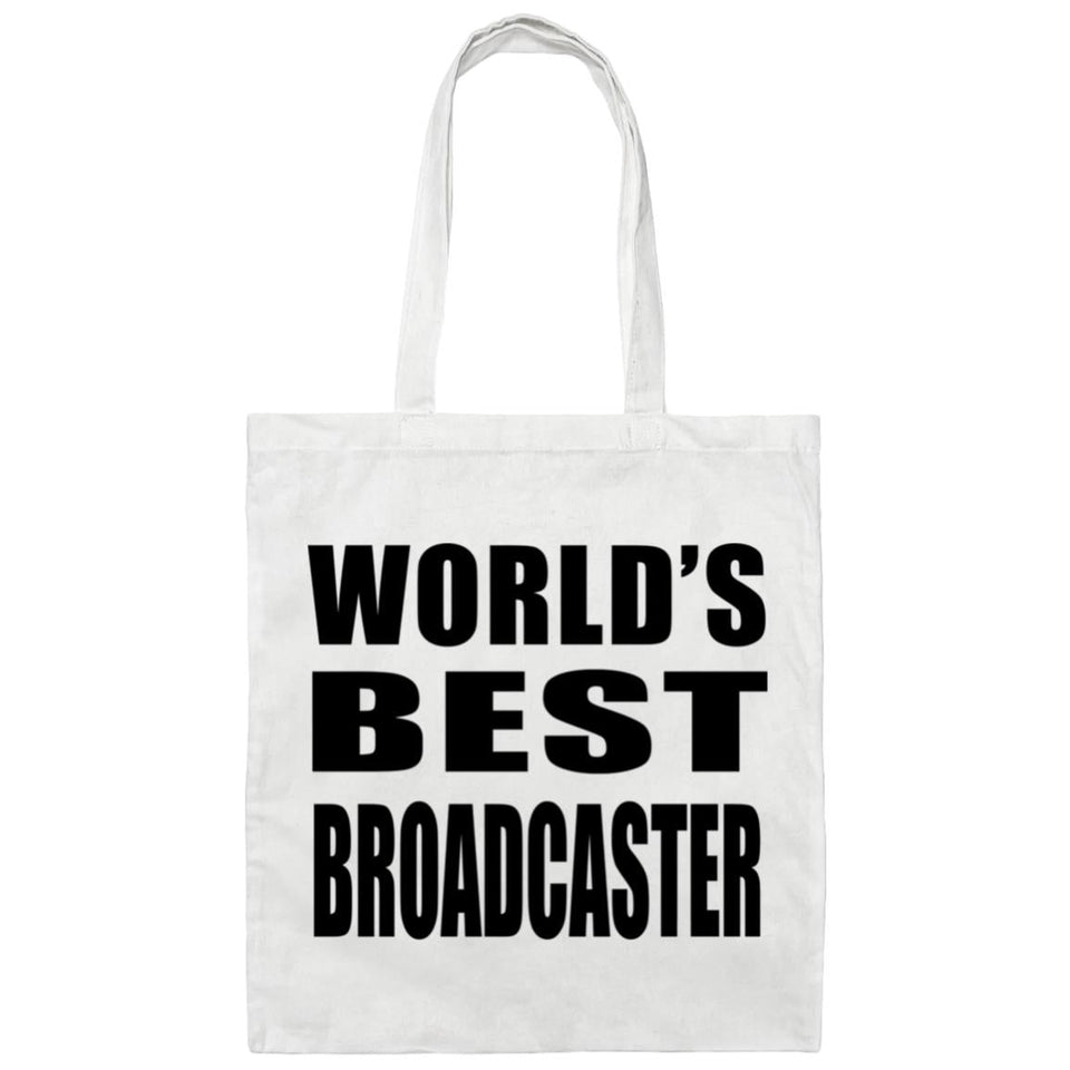 World's Best Broadcaster - Tote Bag White