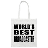 World's Best Broadcaster - Tote Bag White